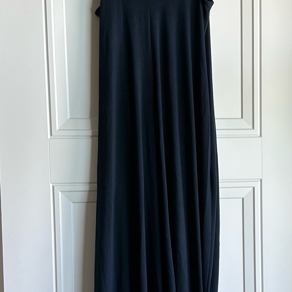 Navy Maxi Dress w/Pockets